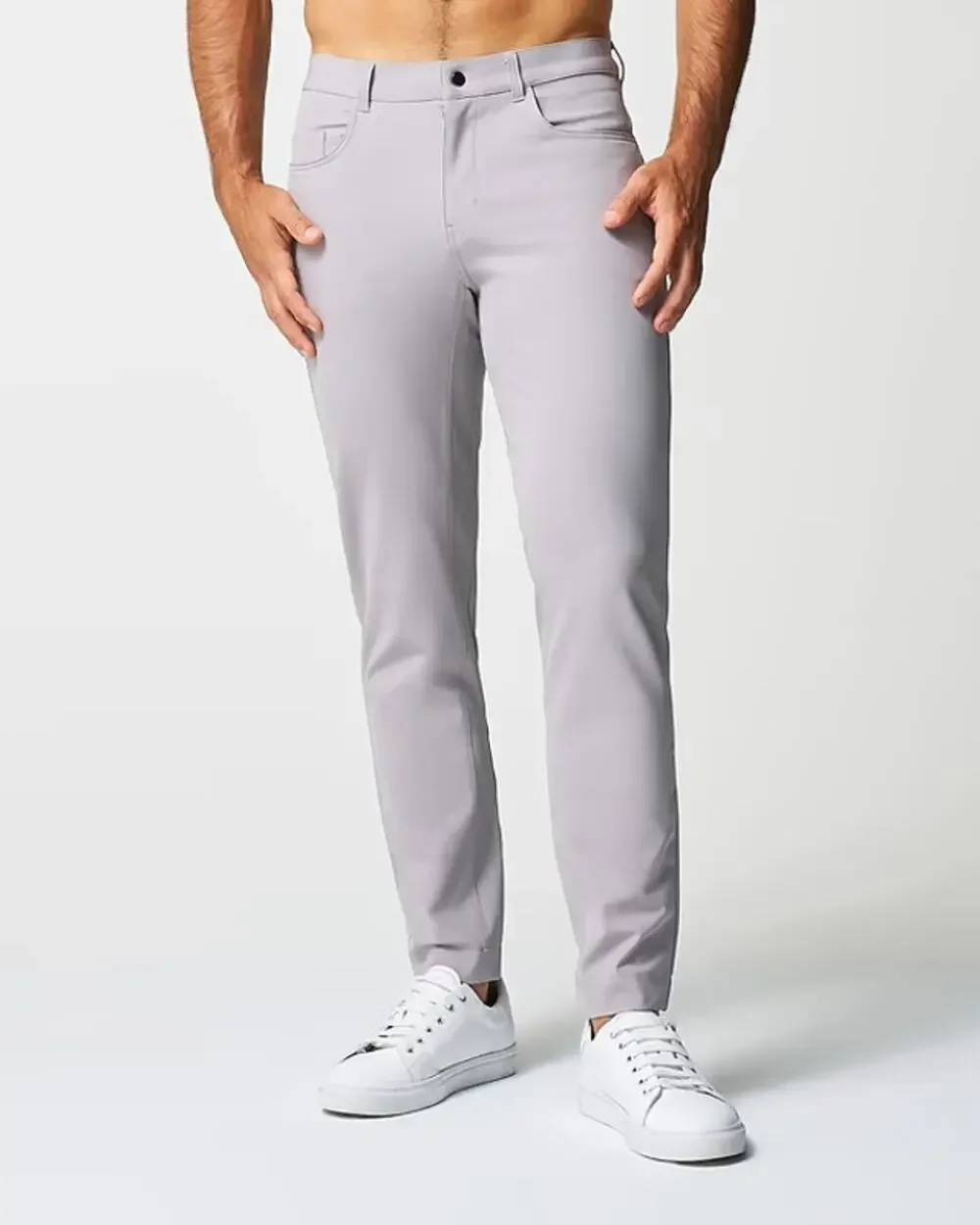State & Liberty Athletic Fit Stretch Tech Chino Pants Light Grey Men’s 29 Golf